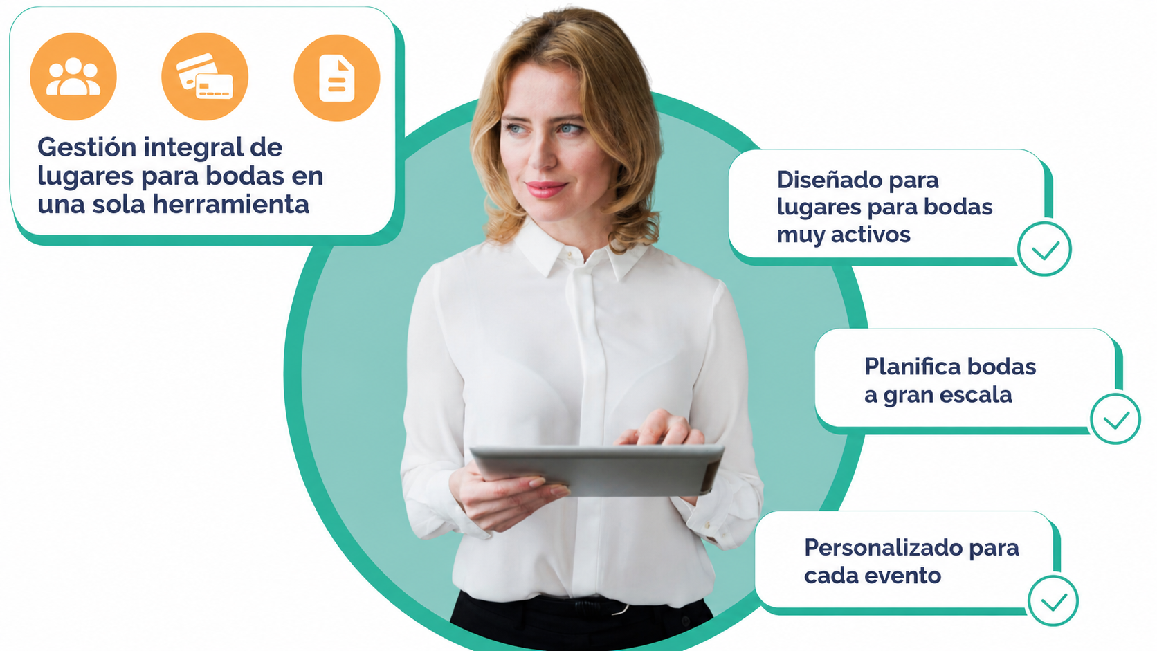 Mujer usando Sonas